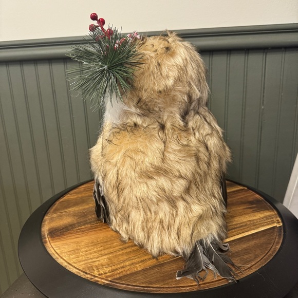 Holiday Snowy Owl Tree Topper Christmas Decor - New - Picture 3 of 7